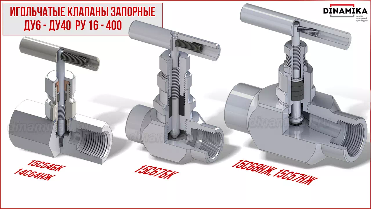 Резьбовые клапаны игольчатые муфтовые в Орске